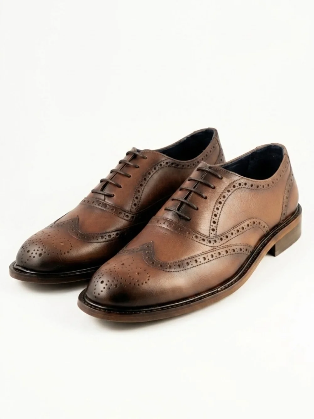 ✨ NIB Baccus Shoemaker Handcrafted Leather Wingtip Brogue Oxfords ✨